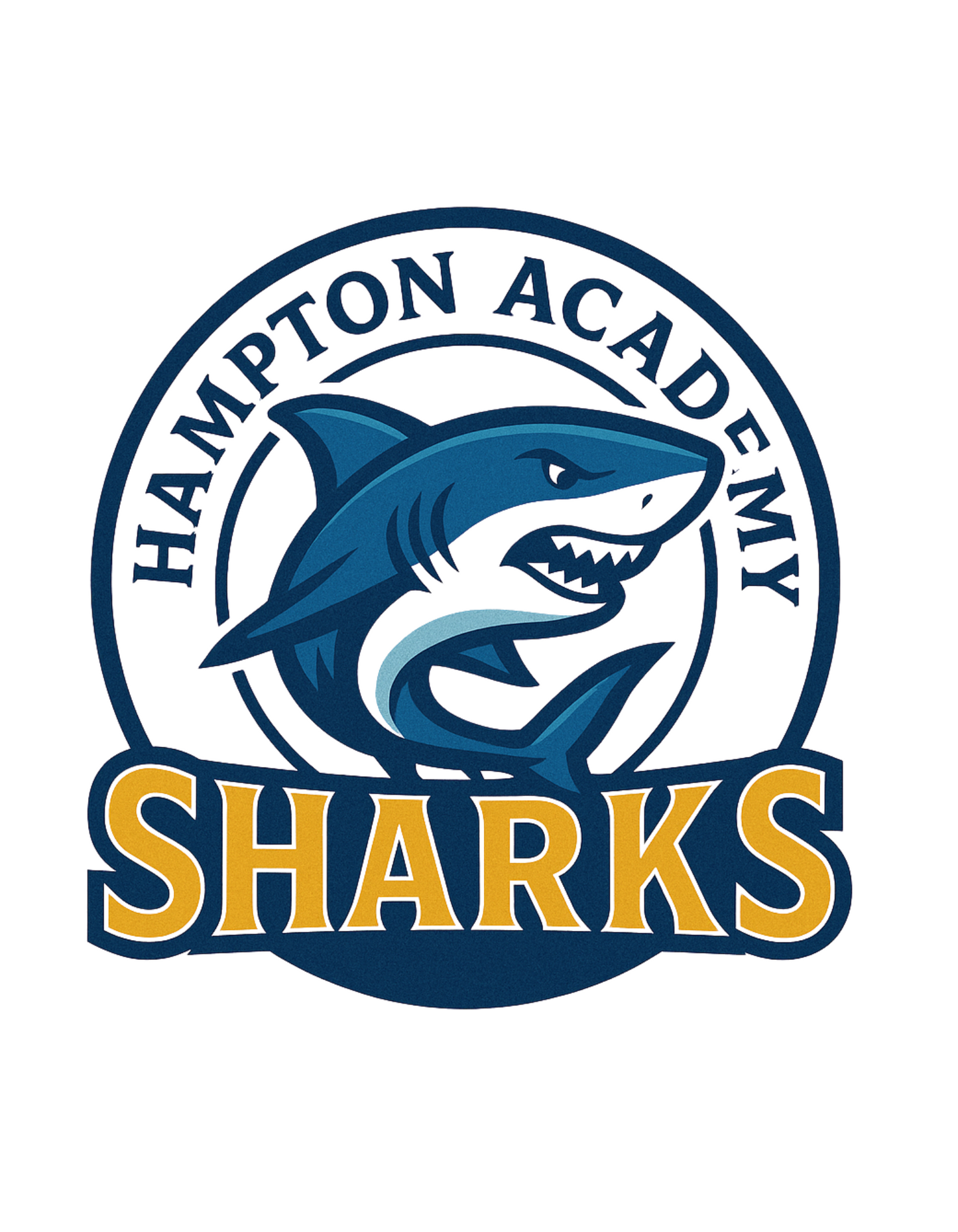 Hampton Sharks Long Sleeve Hoodie Tee