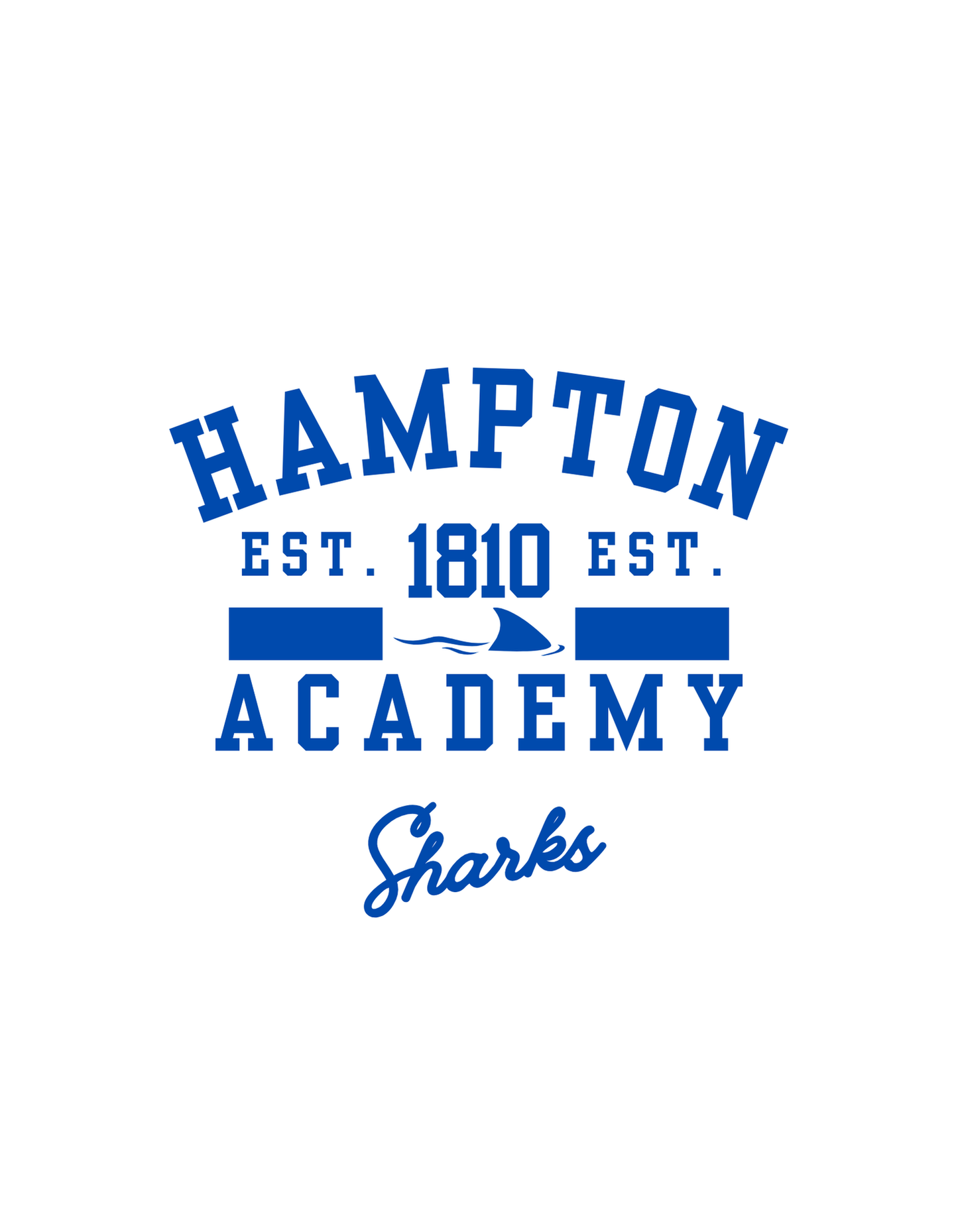 Hampton Academy Varsity Long Sleeve Hoodie Sweatshirt Tee