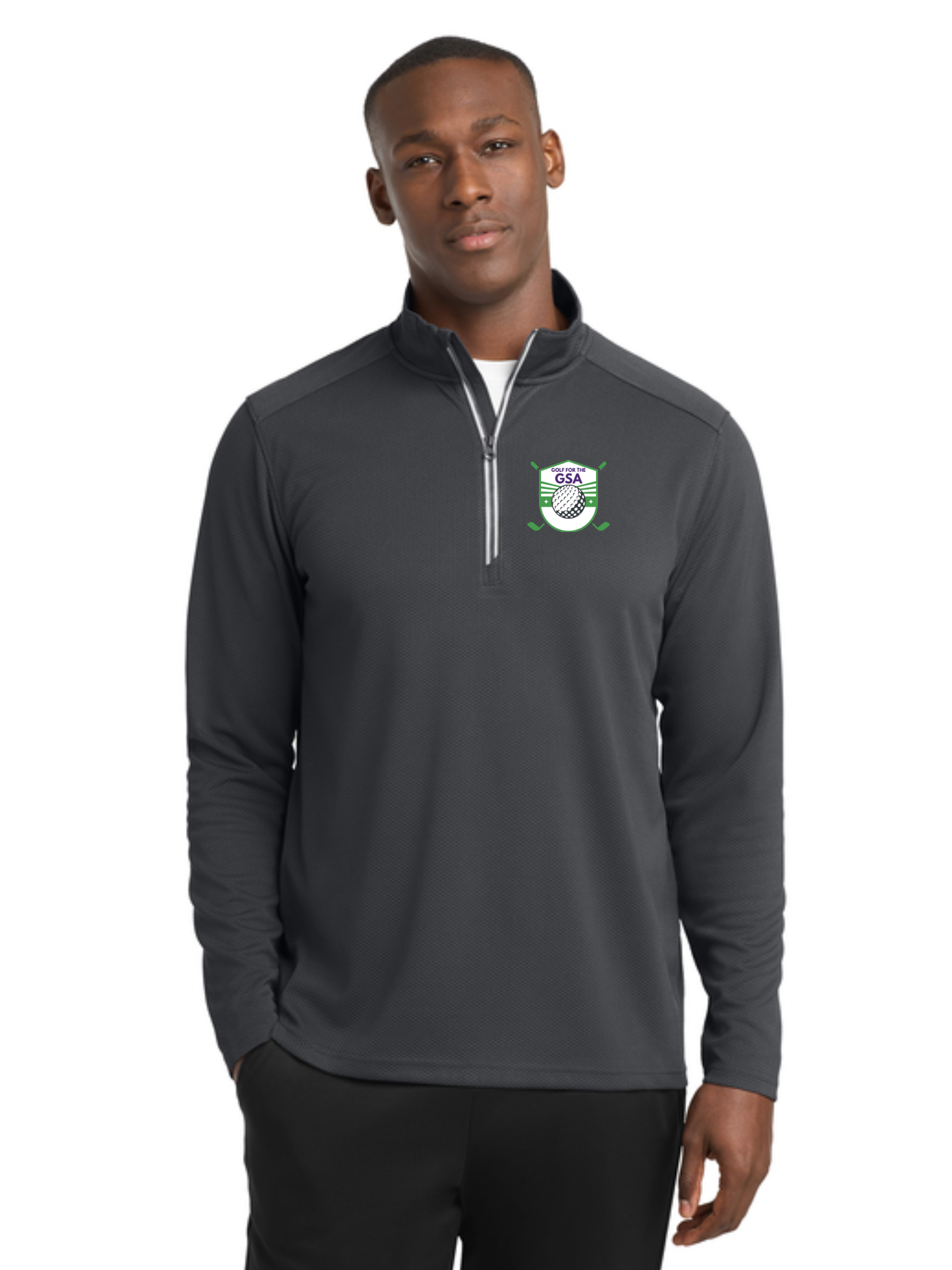 Textured 1/4-Zip Pullover