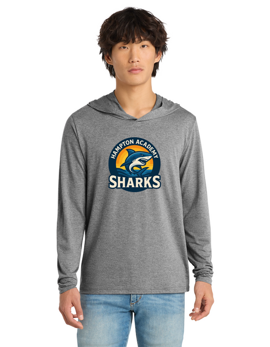 Sunset Sharks Light Long Sleeve Hooded Tee
