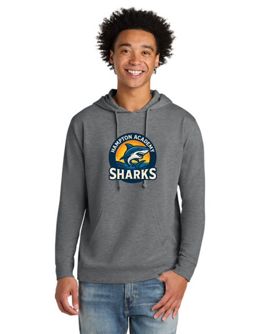 Sunset Sharks Long Sleeve Hoodie Tee