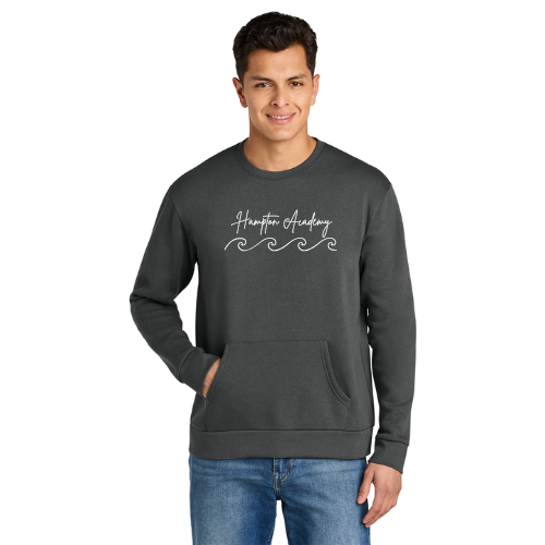 Hampton Academy Layered Waves Crewneck Sweatshirt