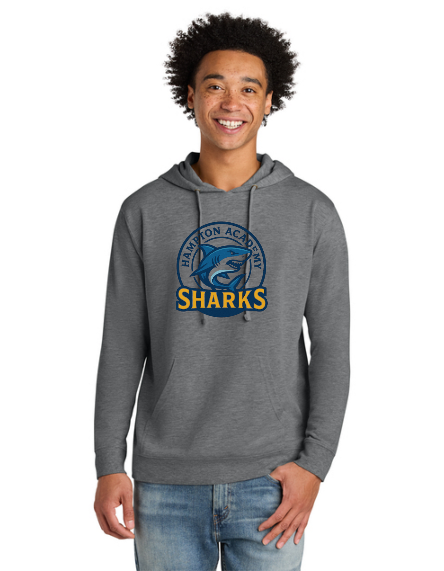 Hampton Sharks Long Sleeve Hoodie Tee