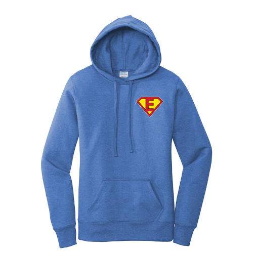 Super Evan Blue Hoodie Ladies