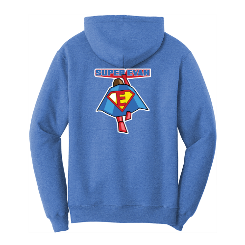 Super Evan Blue Hoodie Mens