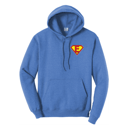 Super Evan Blue Hoodie Mens