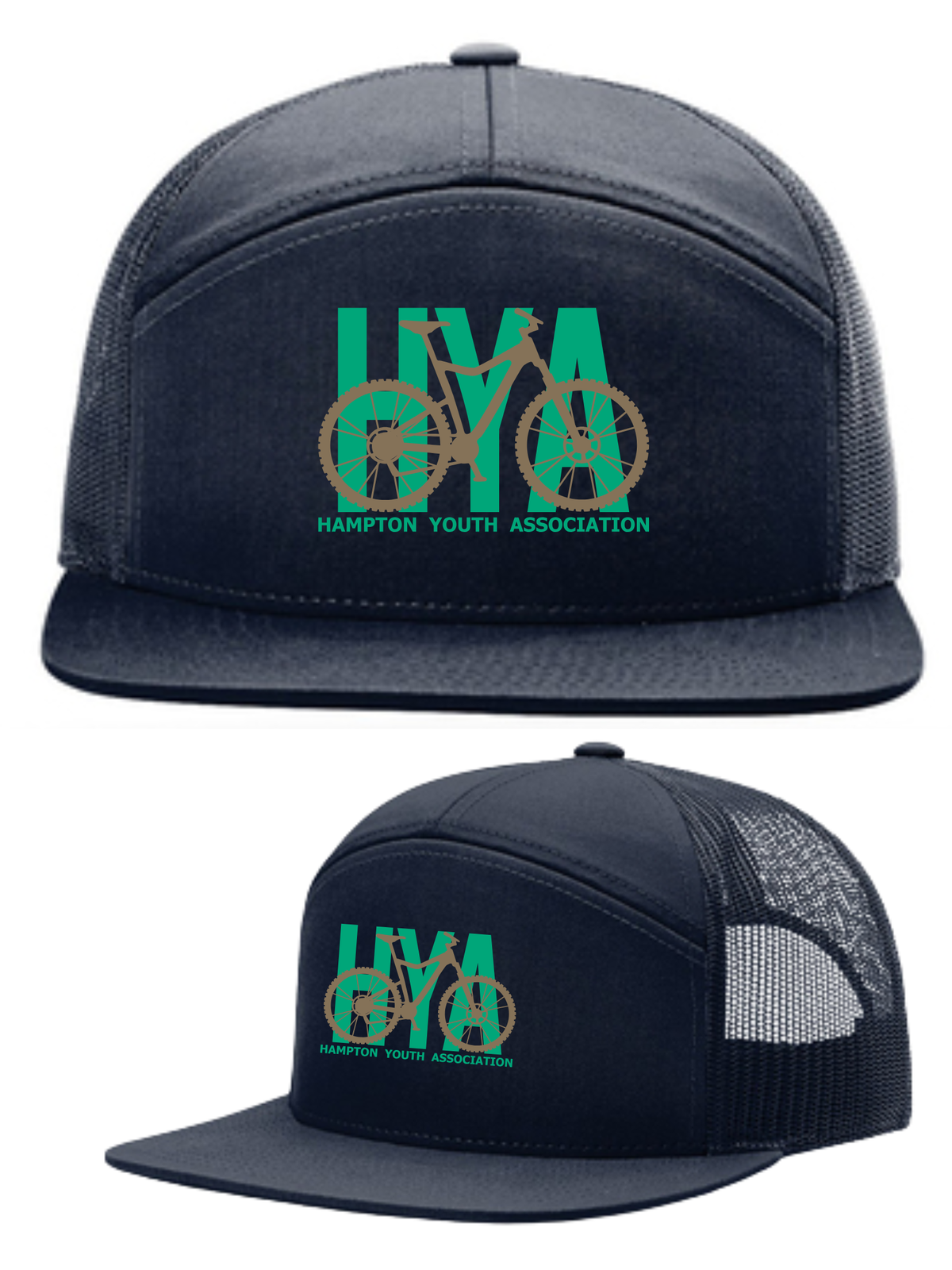 Biking Flat Hat Navy