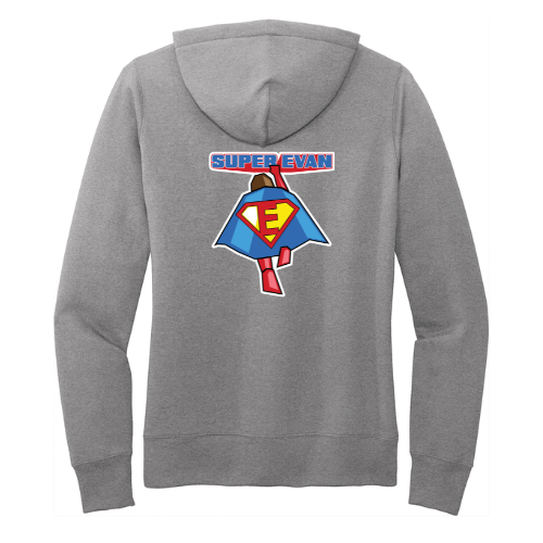 Super Evan Grey Hoodie Ladies