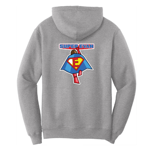 Super Evan Grey Hoodie Mens