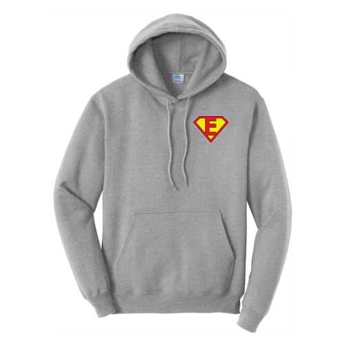 Super Evan Grey Hoodie Mens