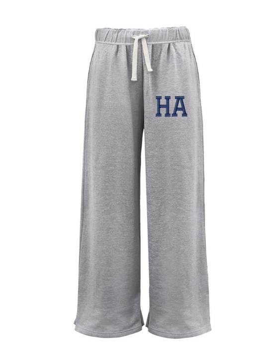 Wide Leg Sweat Pant Embroidered