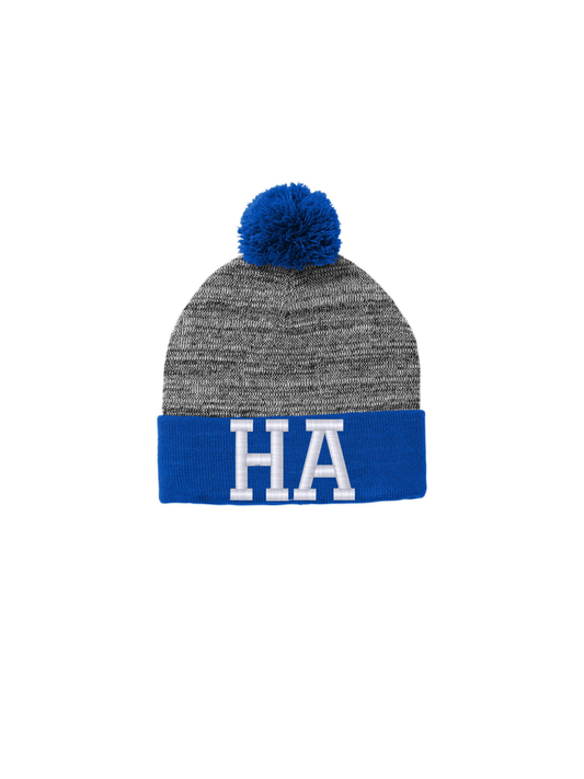 HA Embroidered Pom Pom