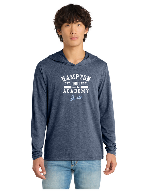 Hampton Academy Varsity Light Long Sleeve Hooded Tee