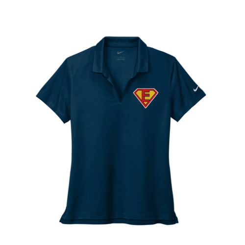 Nike Dri-FIT Micro Pique 2.0 with  Embroidery in Navy Ladies