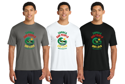 Jamaica Performance Sport Sweat Wicking Short Tee UPF