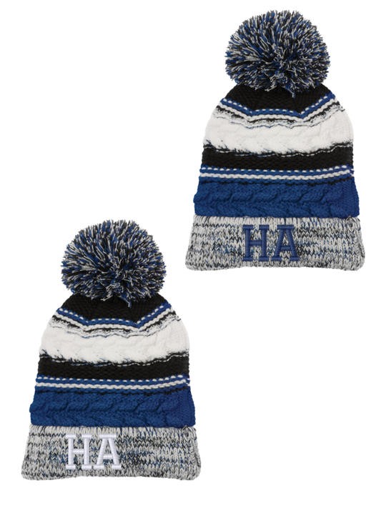 Pom Pom Team Beanie Embroidered
