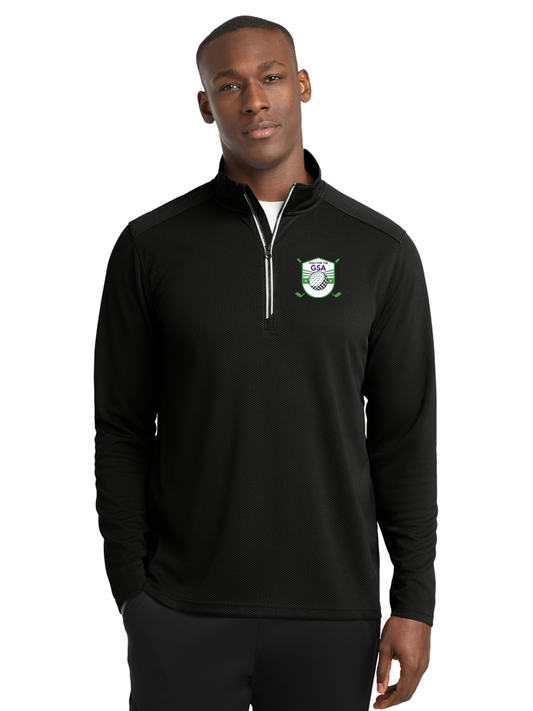 Textured 1/4-Zip Pullover