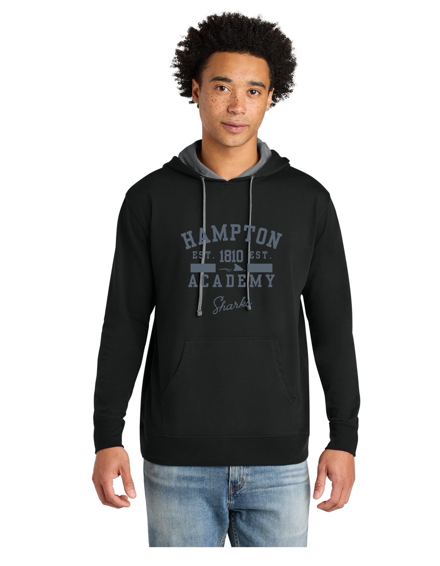 Hampton Academy Varsity Long Sleeve Hoodie Sweatshirt Tee