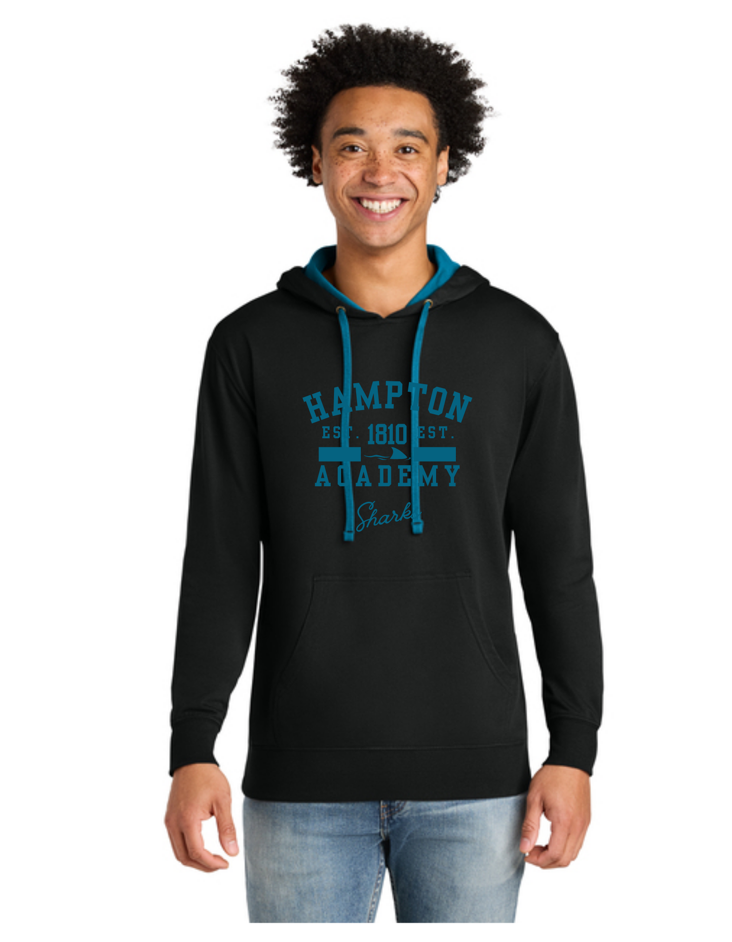 Hampton Academy Varsity Long Sleeve Hoodie Sweatshirt Tee